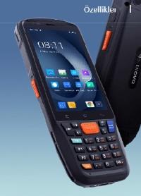 UROVO CT 48 4 GB / 64 GB KLAVYELİ ANDROİD 12 2D EL TERMINALI - 1